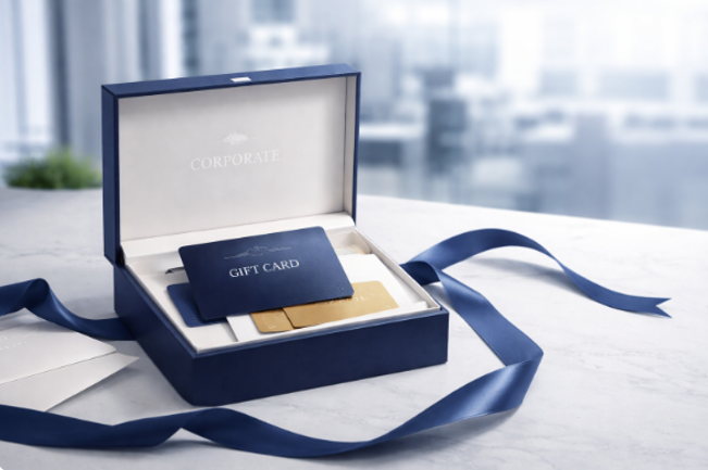 Premium corporate gift card packaging